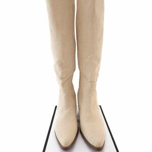 Elegant Cream Knee-High Boots
